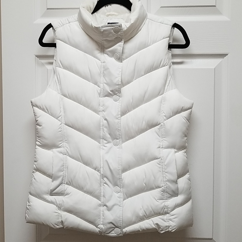 White Puffer Vest